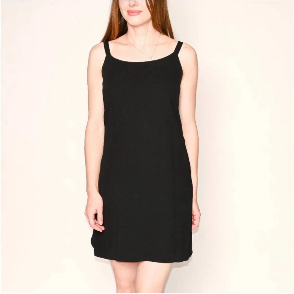 Club Monaco Black Mini Dress with Back Bow